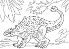 P�ginas para colorir dinossauro - anquilossauro 