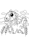 dinossauro em movimento