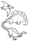 P�ginas para colorir dinossauros 