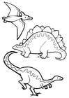 P�ginas para colorir dinossauros