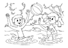 paginas-para-colorir diversão na água 