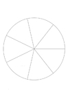 P�ginas para colorir divisão - sete partes