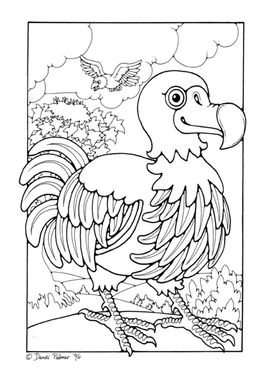 Página para colorir dodo