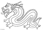 Página para colorir dragÃ£o chinÃªs 