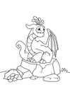 dragão em pedra