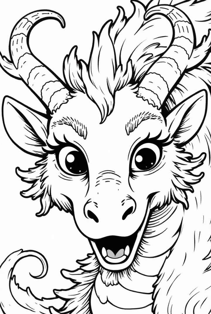 dragão feliz