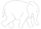 P�ginas para colorir elefante