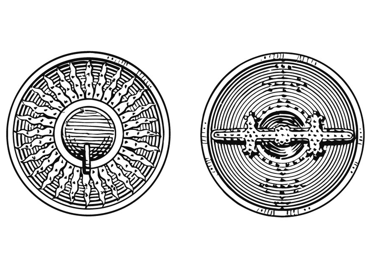 Página para colorir escudo 