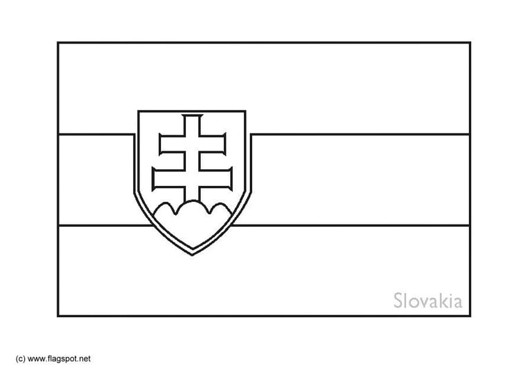 Página para colorir EslovÃ¡quia