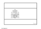 Página para colorir espanha 2