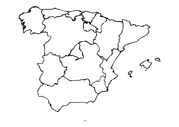 Página para colorir Espanha 