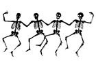 esqueletos dançantes