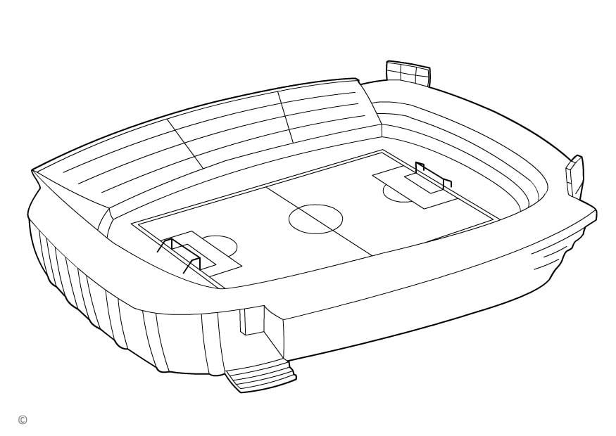 Desenhos para colorir de desenho de um jogo de futebol para