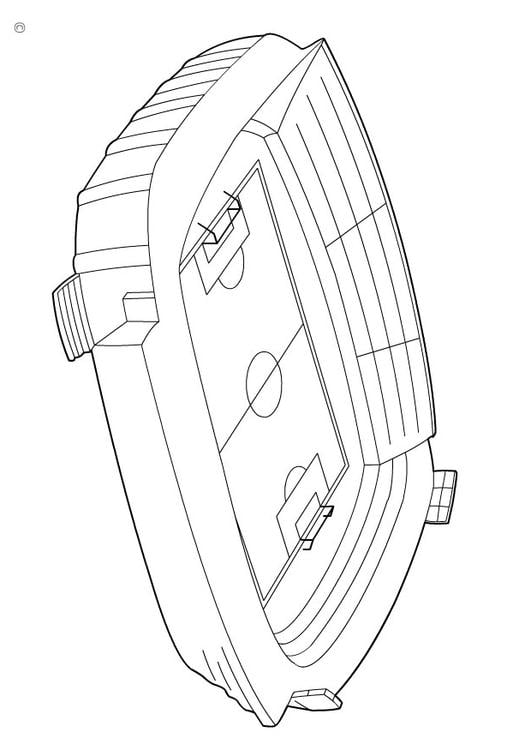 Desenhos para colorir de desenho de um estádio de futebol para