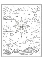 Estrelas na noite de Natal