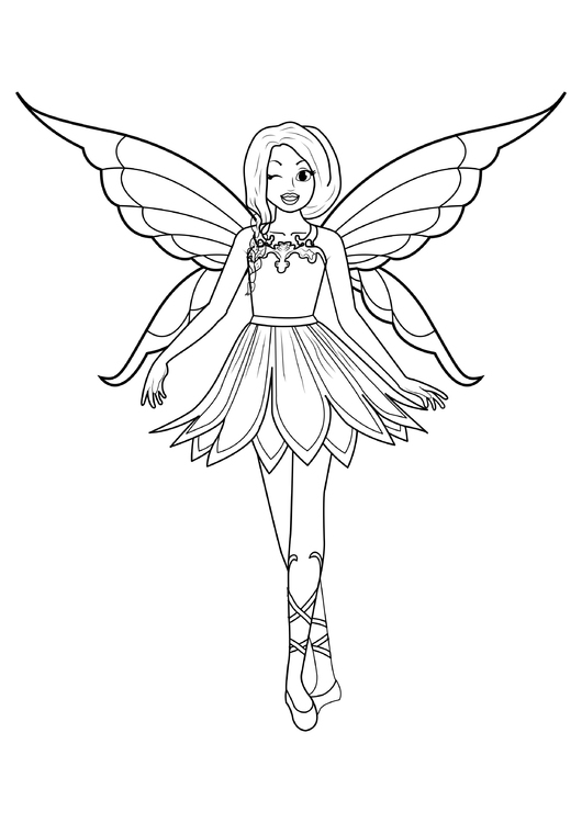 Coloring page - Barbie Fada