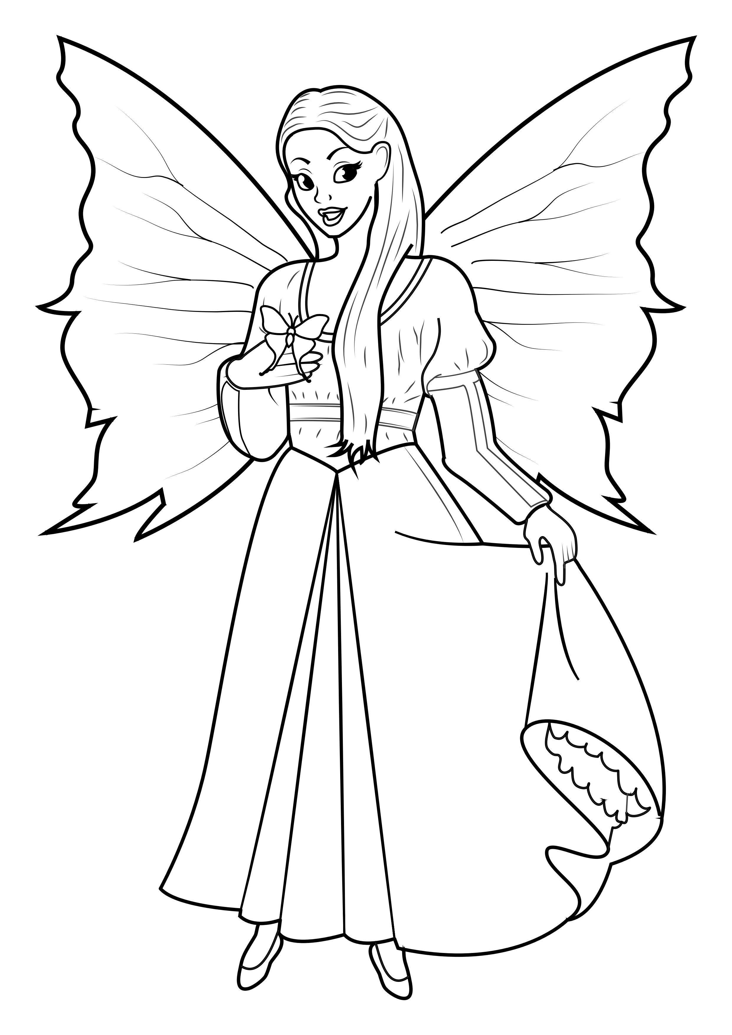 Coloring page - Barbie Fada