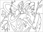 P�ginas para colorir fada das flores