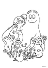 paginas-para-colorir família barbapapa