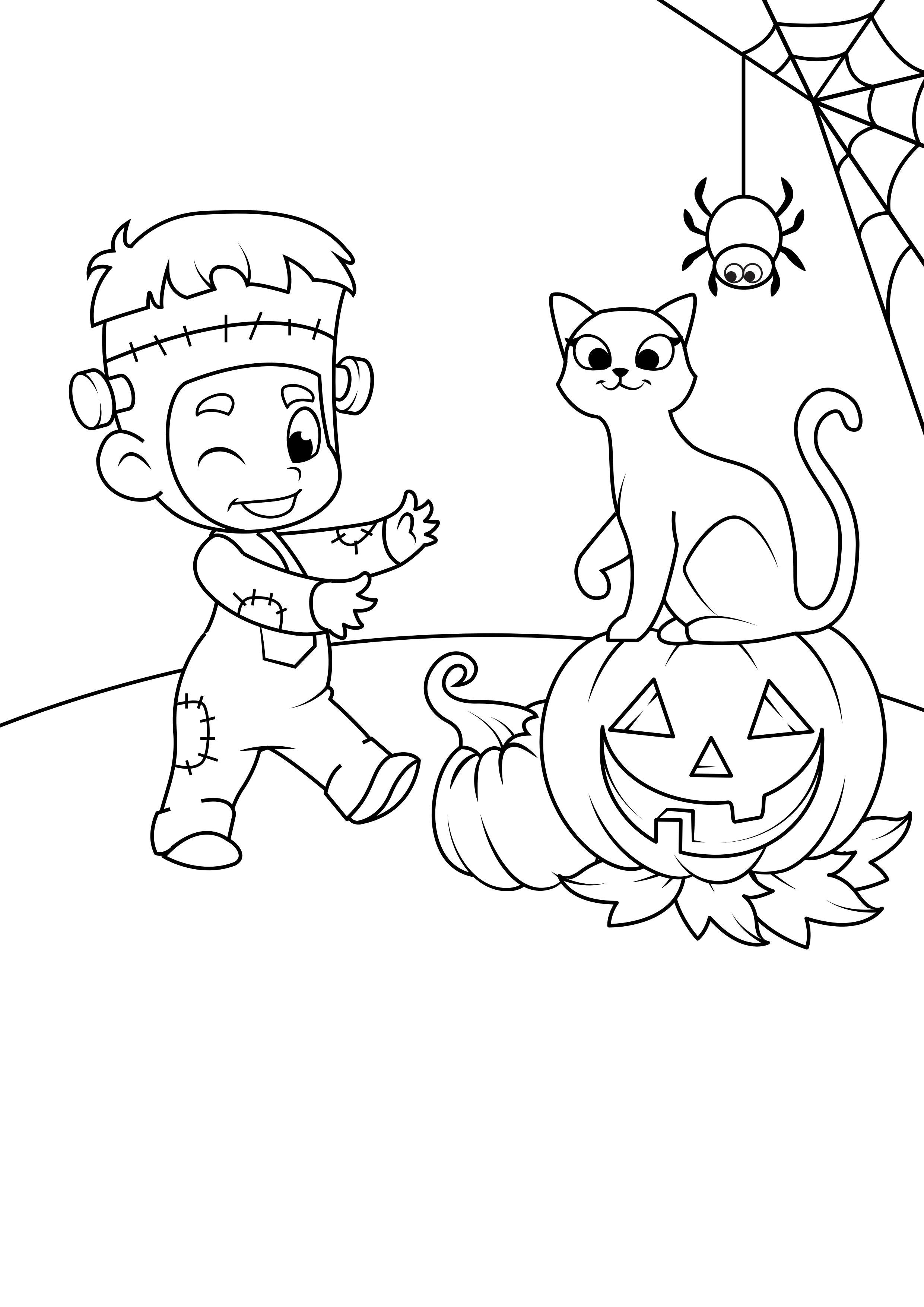 FREE! - Desenhos de Halloween para Colorir – Dia das Bruxas