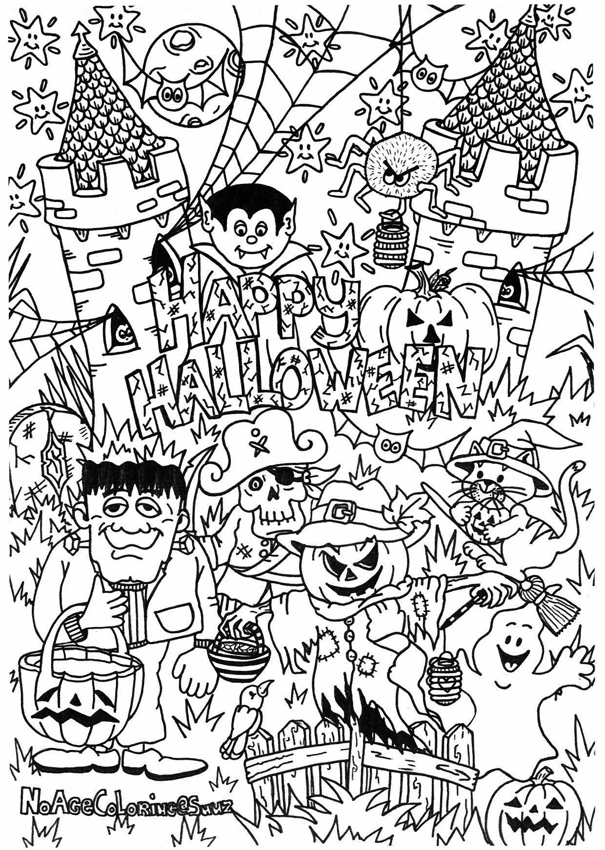 FREE! - Desenhos de Halloween para Colorir – Dia das Bruxas