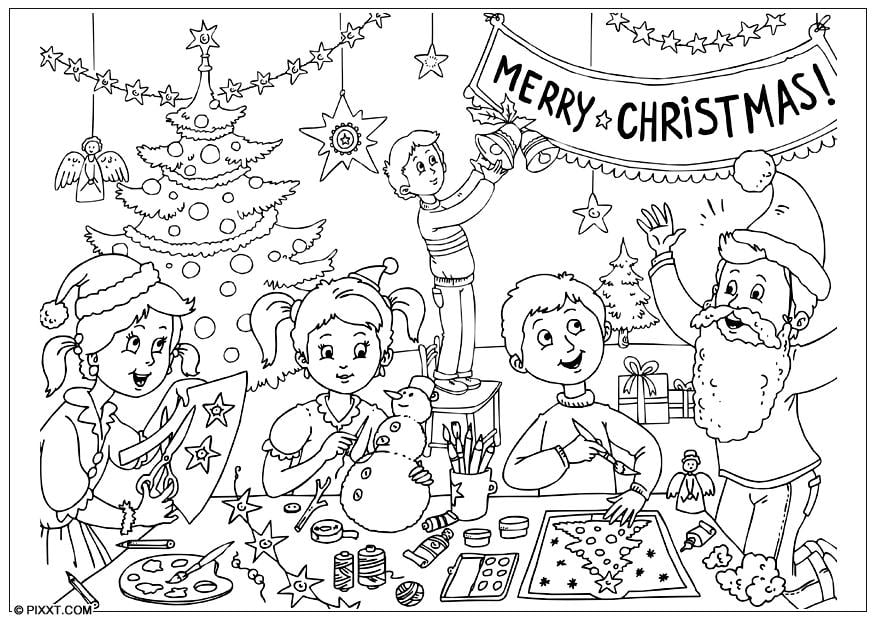 Páginas para colorir sobre o NATAL - Desenhos para colorir - Imprima  desenhos para colorir 