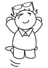 P�ginas para colorir feliz