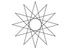 P�ginas para colorir figura geométrica - estrela 