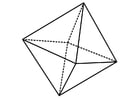 P�ginas para colorir figura geométrica - octaedro 