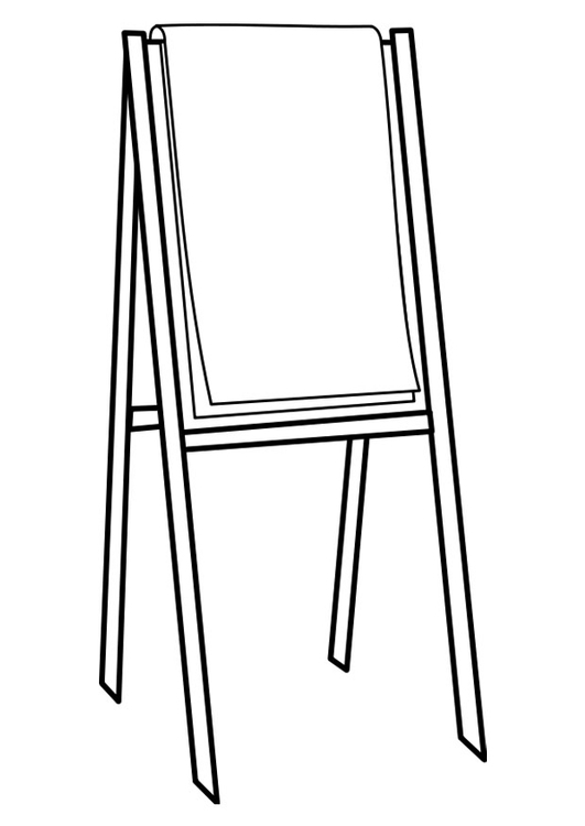 Página para colorir flipchart 