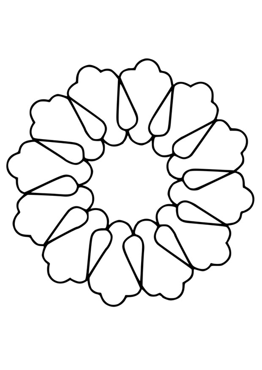 Página para colorir flor