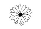 Página para colorir flor