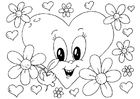 paginas-para-colorir flores - São Valentino 