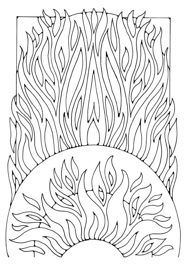 Fogo Desenho Para Colorir - Ultra Coloring Pages