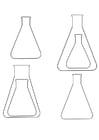 frascos Erlenmeyer