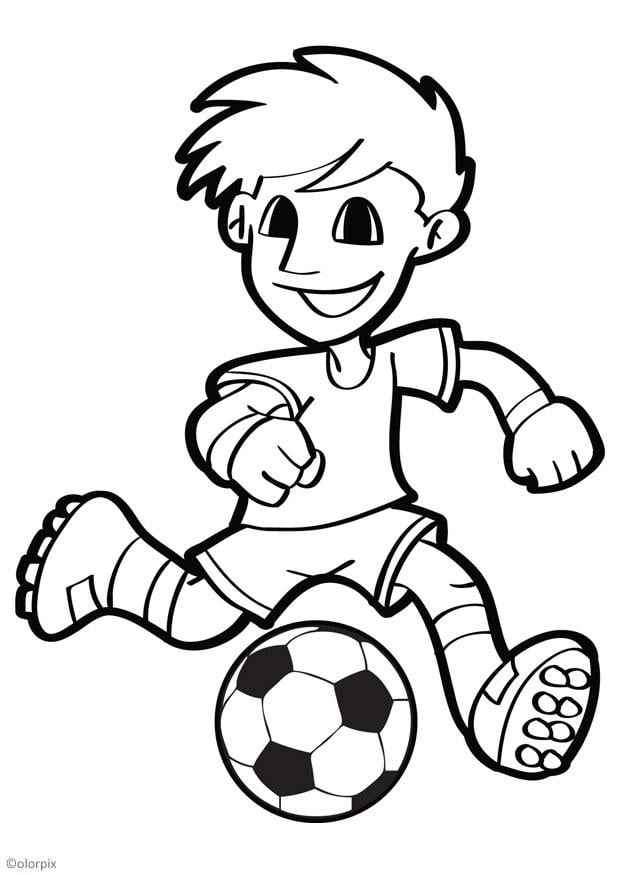 Desenhos de Futebol para Imprimir e Colorir