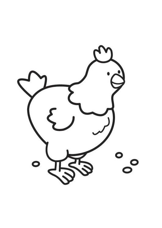 Desenho Para Colorir galinha - Imagens Grátis Para Imprimir - img 17554