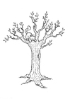 paginas-para-colorir gato na árvore