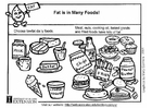 gordura nos alimentos