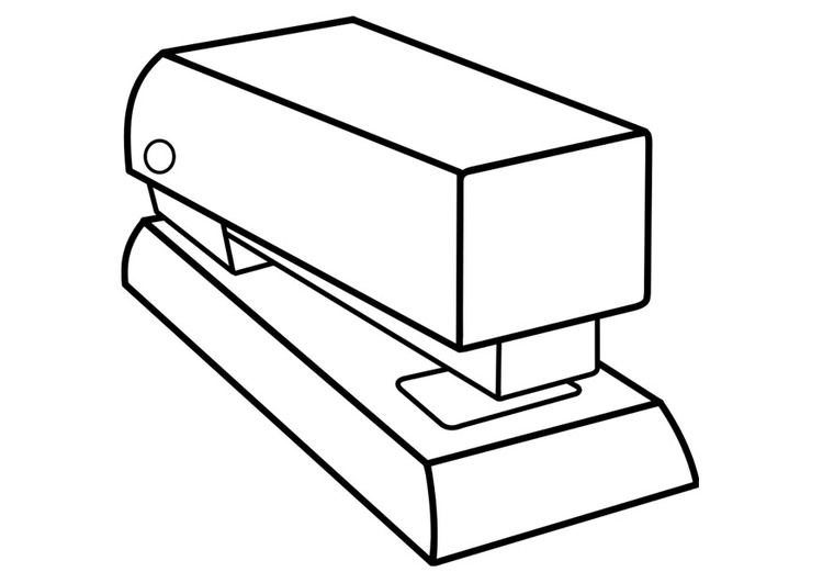Página para colorir grampeador 