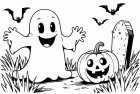 Halloween no cemitério