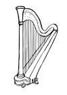 P�ginas para colorir harpa 