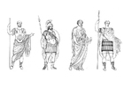P�ginas para colorir homens romanos 