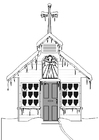 igreja no inverno