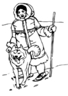 paginas-para-colorir inuit - esquimó 