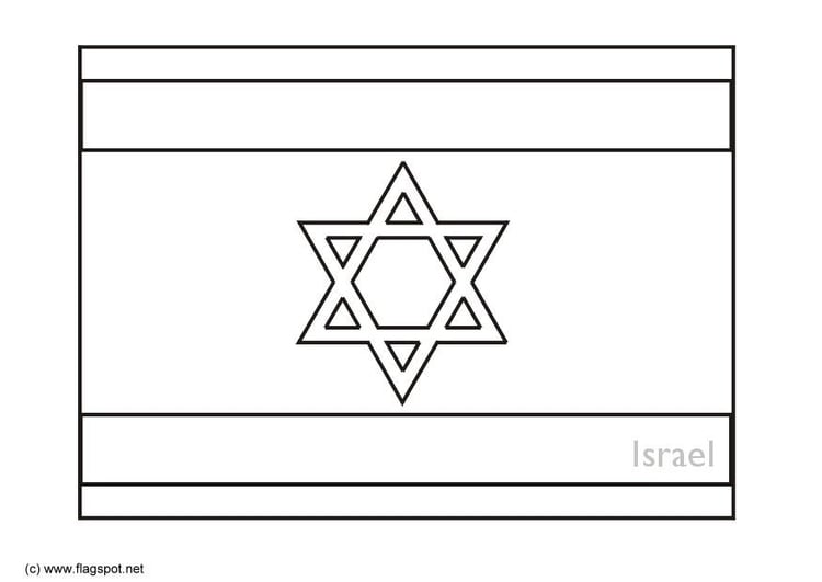 Página para colorir Israel
