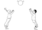 joga com bola 