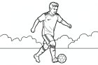 jogador de futebol em ação