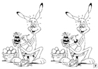 paginas-para-colorir jogo dos erros - coelho da páscoa