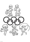Página para colorir Jogos OlÃ­mpicos 
